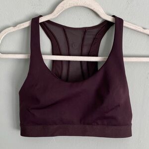 Lululemon Women's Dark Purple Sports Bra Size 8